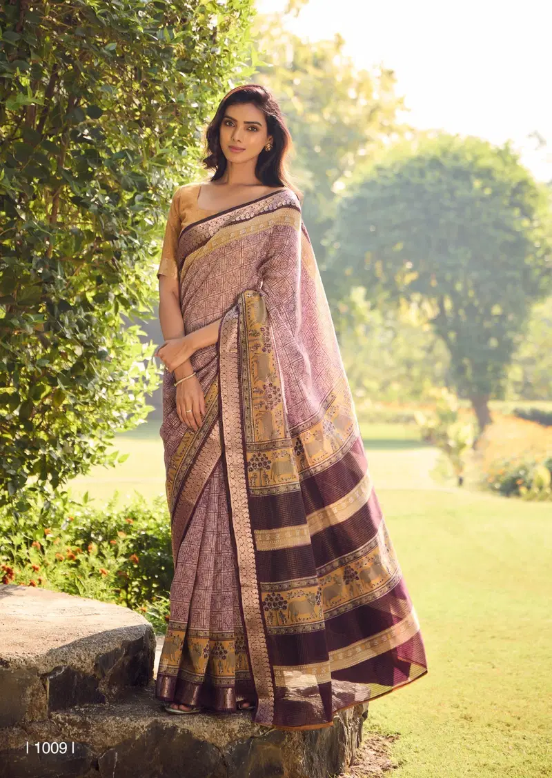 Sugandha By Sr Cotton Fancy Designer Saree Suppliers In Mumbai